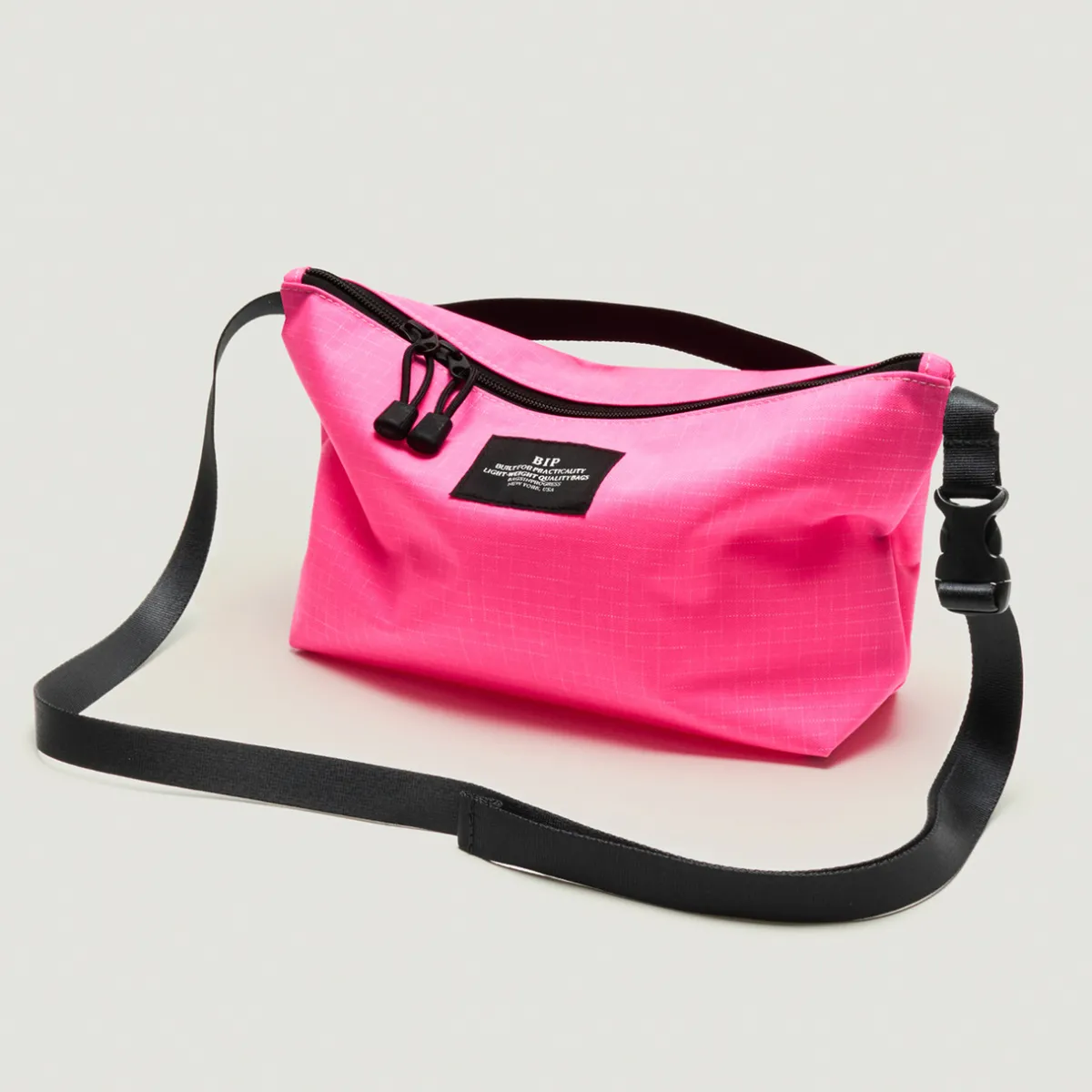 Tomfoolery Nylon Twill Fannypack Crossbody in Spider Pink Outlet