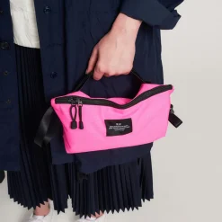Tomfoolery Nylon Twill Fannypack Crossbody in Spider Pink Outlet
