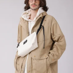 Tomfoolery Nylon Twill Fannypack Crossbody in Natural Outlet