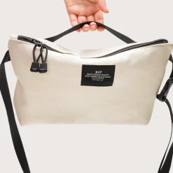 Tomfoolery Nylon Twill Fannypack Crossbody in Natural Outlet
