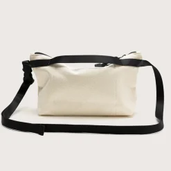 Tomfoolery Nylon Twill Fannypack Crossbody in Natural Outlet