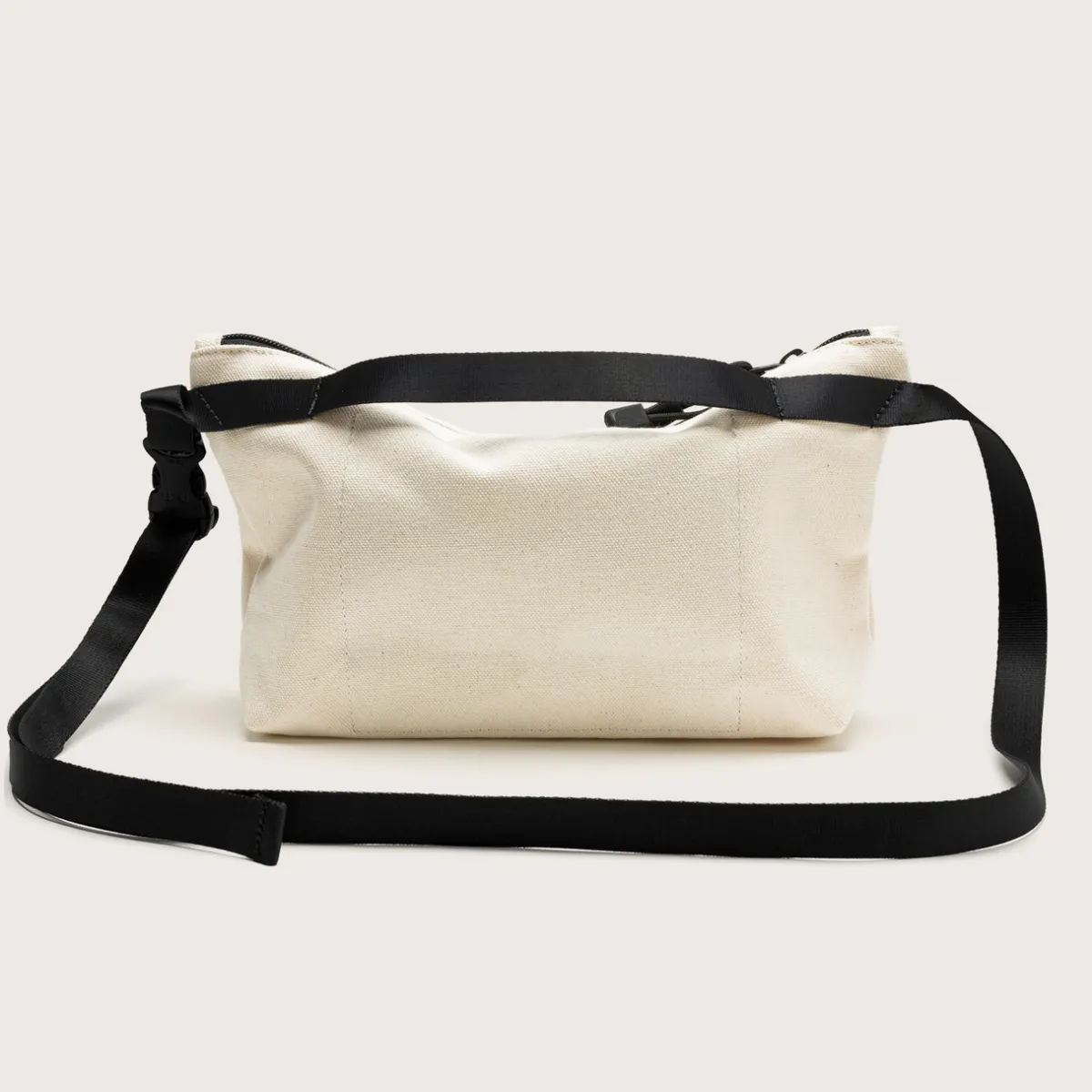 Tomfoolery Nylon Twill Fannypack Crossbody in Natural Outlet
