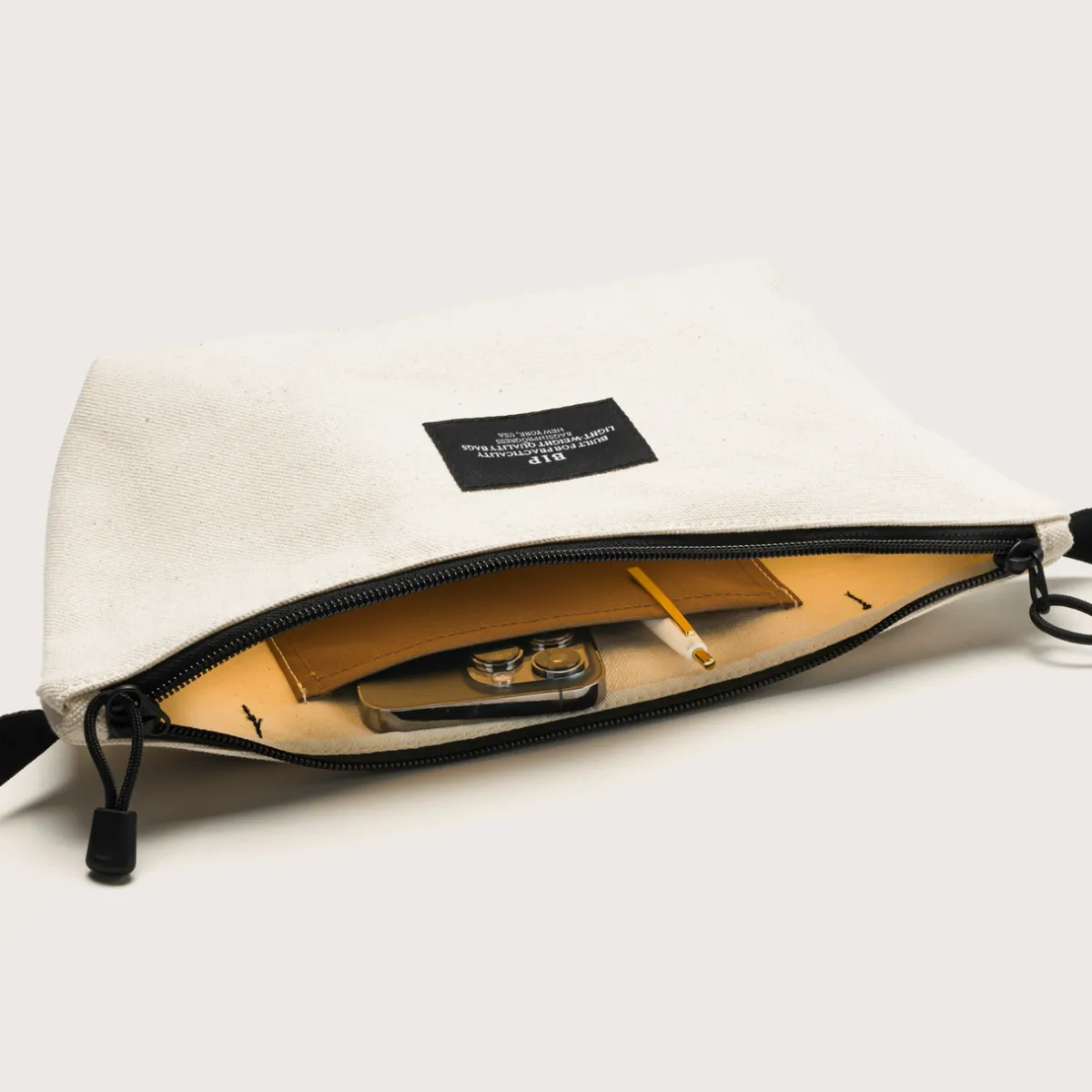 Tomfoolery Nylon Twill Fannypack Crossbody in Natural Outlet