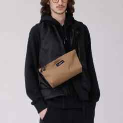 Tomfoolery Nylon Twill Fannypack Crossbody in Coyote Clearance