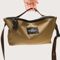 Tomfoolery Nylon Twill Fannypack Crossbody in Coyote Clearance