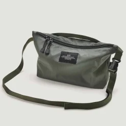 Tomfoolery Nylon Twill Fannypack Crossbody in Khaki Green New