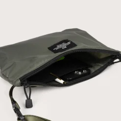 Tomfoolery Nylon Twill Fannypack Crossbody in Khaki Green New
