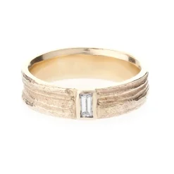 Tomfoolery Oak Baguette Diamond Ring Outlet