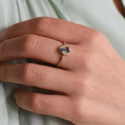 Tomfoolery Oak Blue Sapphire Ring Hot