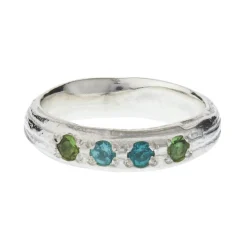 Tomfoolery Oak D Band with Tourmalines New