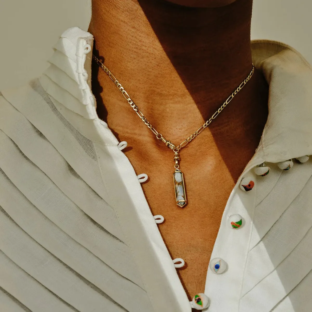 Tomfoolery OJO Storm London Flats Chain Necklace New
