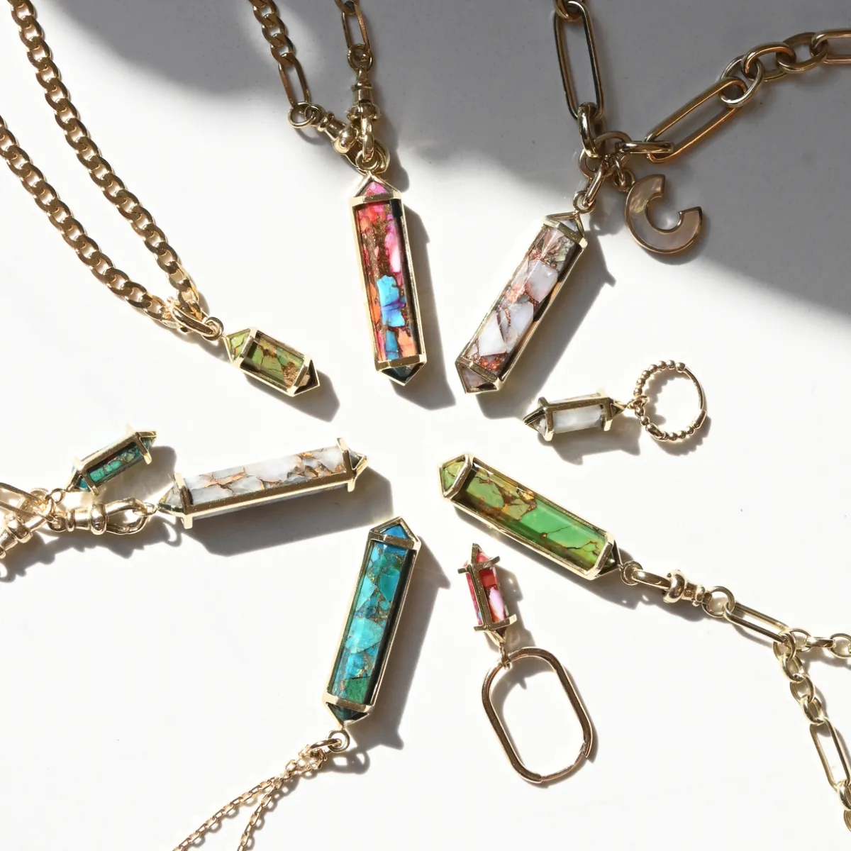 Tomfoolery OJO Storm London Flats Chain Necklace New
