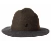 Tomfoolery Olive Green and Anthracite Grey Unisex Mounty Hat Outlet