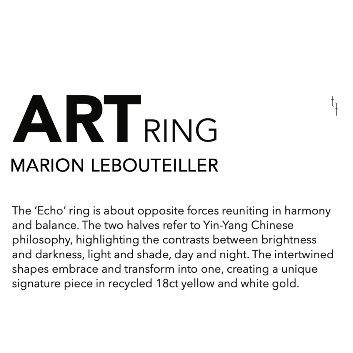 Tomfoolery One Of A Kind ‘Echo’ Art Ring Fashion