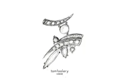 Tomfoolery One Of A Kind ‘Scatter Diamond, Labradorite & Pearl’ Art Ring Outlet