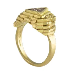 Tomfoolery One Of A Kind ‘Triangle Temple’ Art Ring Clearance