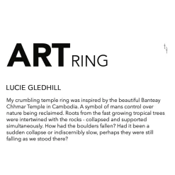 Tomfoolery One Of A Kind ‘Triangle Temple’ Art Ring Clearance