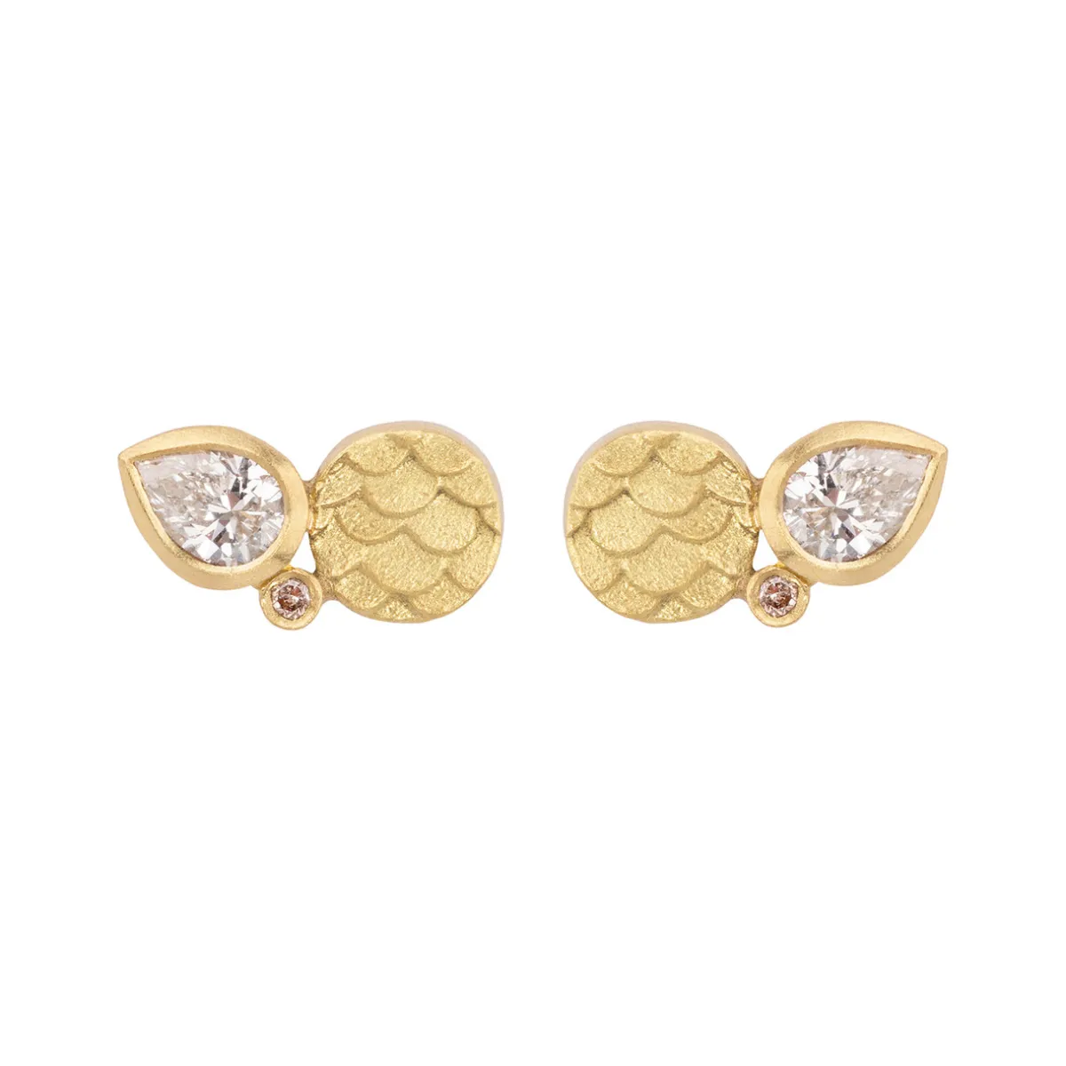 Tomfoolery One-Of-A-Kind Catkin Curiosity Cats Eye Studs Clearance