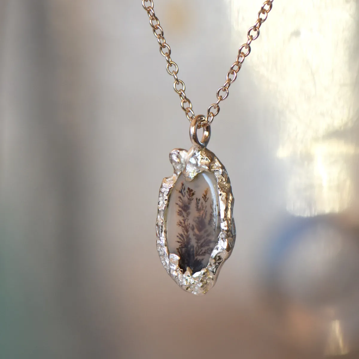 Tomfoolery One-Of-A-Kind Dendritic Quartz Pendant Fashion