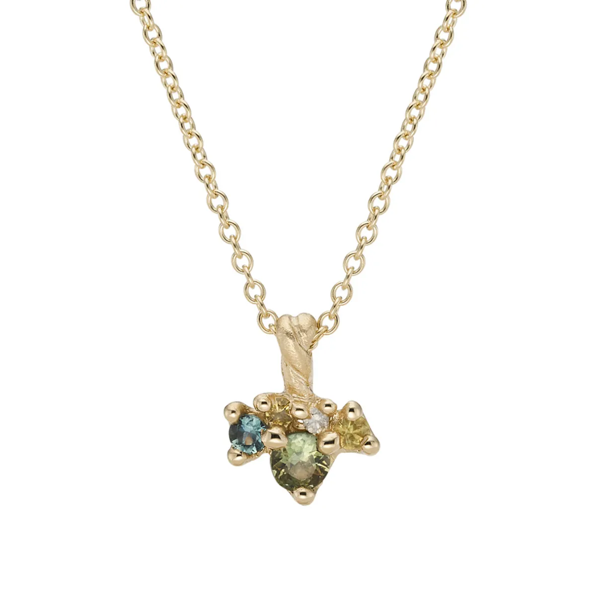 Tomfoolery One-Of-A-Kind Falling Leaf Sapphire Pendant Sale