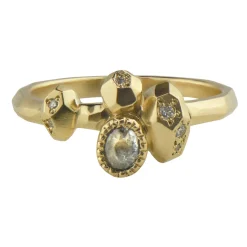 Tomfoolery One-Of-A-Kind Gea Ring N2 with White Salt & Pepper Diamond Outlet