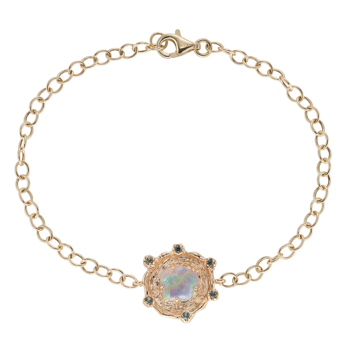 Tomfoolery One-Of-A-Kind Green Opal Disc Bracelet Sale
