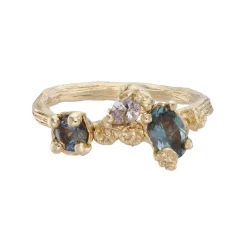 Tomfoolery One-Of-A-Kind Hedge of Sapphires Ring Clearance