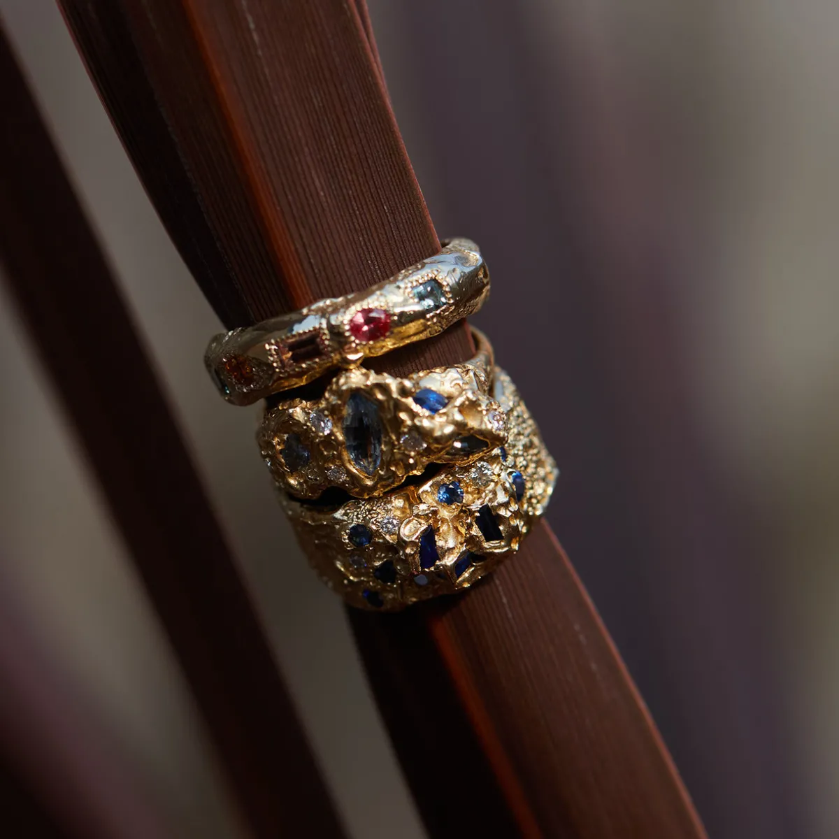 Tomfoolery One-Of-A-Kind Madagascan Sapphire Treasure Band Outlet