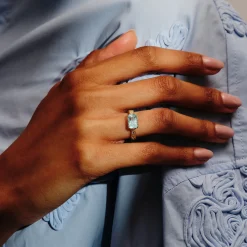 Tomfoolery One-Of-A-Kind Meteorite Aquamarine Ring Fashion