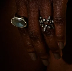Tomfoolery One-Of-A-Kind ‘Midnight Lake’ Art Ring Hot