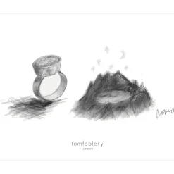 Tomfoolery One-Of-A-Kind ‘Midnight Lake’ Art Ring Hot