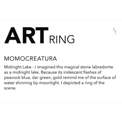 Tomfoolery One-Of-A-Kind ‘Midnight Lake’ Art Ring Hot