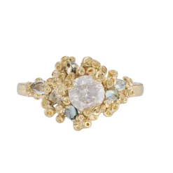 Tomfoolery One-Of-A-Kind Ocean Dreamer Diamond & Sapphire Ring Clearance