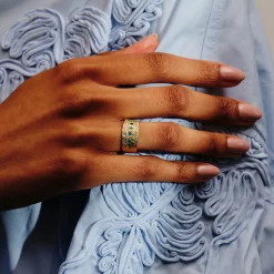 Tomfoolery One-Of-A-Kind Ocean Paraiba Tourmaline & Diamond Band Sale