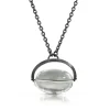 Tomfoolery One-Of-A-Kind Oxidised Silver Quartz Nugget Spinner Necklace Online