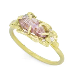 Tomfoolery One-Of-A-Kind Pink Sapphire & Diamond Molten Ring Online