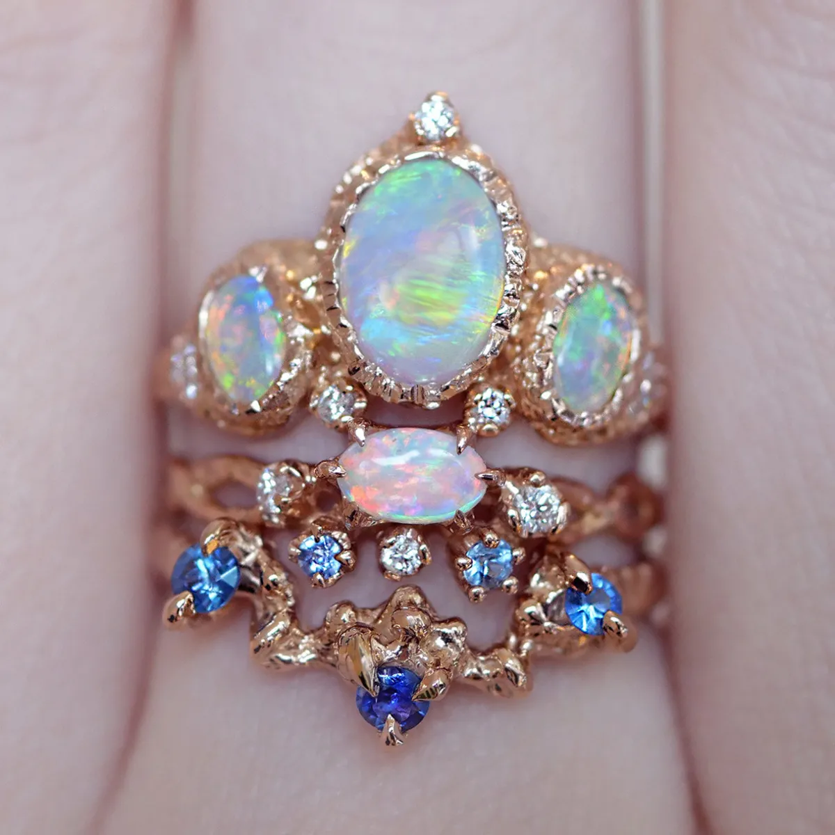 Tomfoolery One-Of-A-Kind Queen of the Sea Opal Ring Online