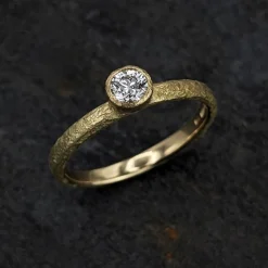 Tomfoolery One-Of-A-Kind Rosa 0.22ct Ocean Diamond Engagement Ring Sale