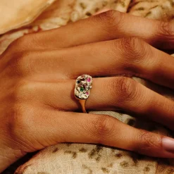 Tomfoolery One-Of-A-Kind Ruby Treasure Signet Ring Hot