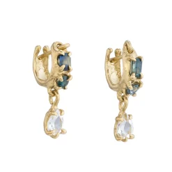 Tomfoolery One-Of-A-Kind Sapphire & Topaz Drop Earrings Discount