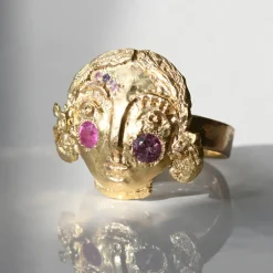 Tomfoolery One-Of-A-Kind Sapphire Face Ring Online