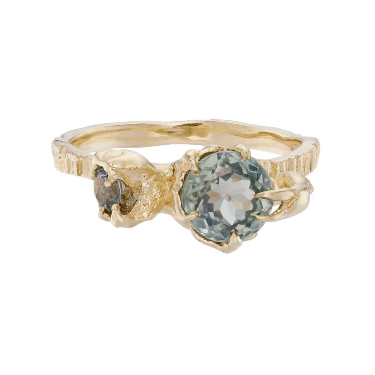 Tomfoolery One-Of-A-Kind Sea Floor Sapphire Ring Best
