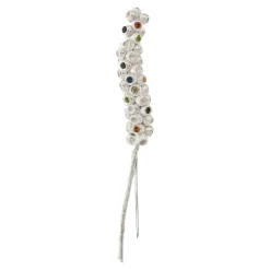 Tomfoolery One-Of-A-Kind Silver Willow Bottlebrush Brooch New
