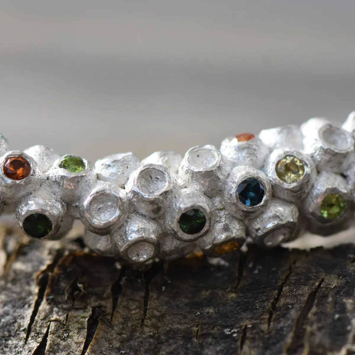 Tomfoolery One-Of-A-Kind Silver Willow Bottlebrush Brooch New
