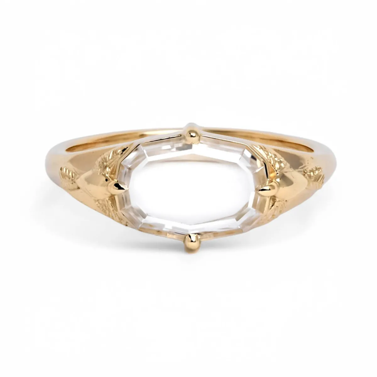 Tomfoolery One-Of-A-Kind Small East-West Peri Signet Ring Discount