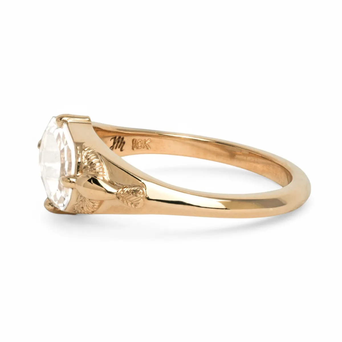 Tomfoolery One-Of-A-Kind Small East-West Peri Signet Ring Discount