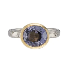Tomfoolery One-Of-A-Kind White Gold, Grey Spinel  & Diamond Ring Best