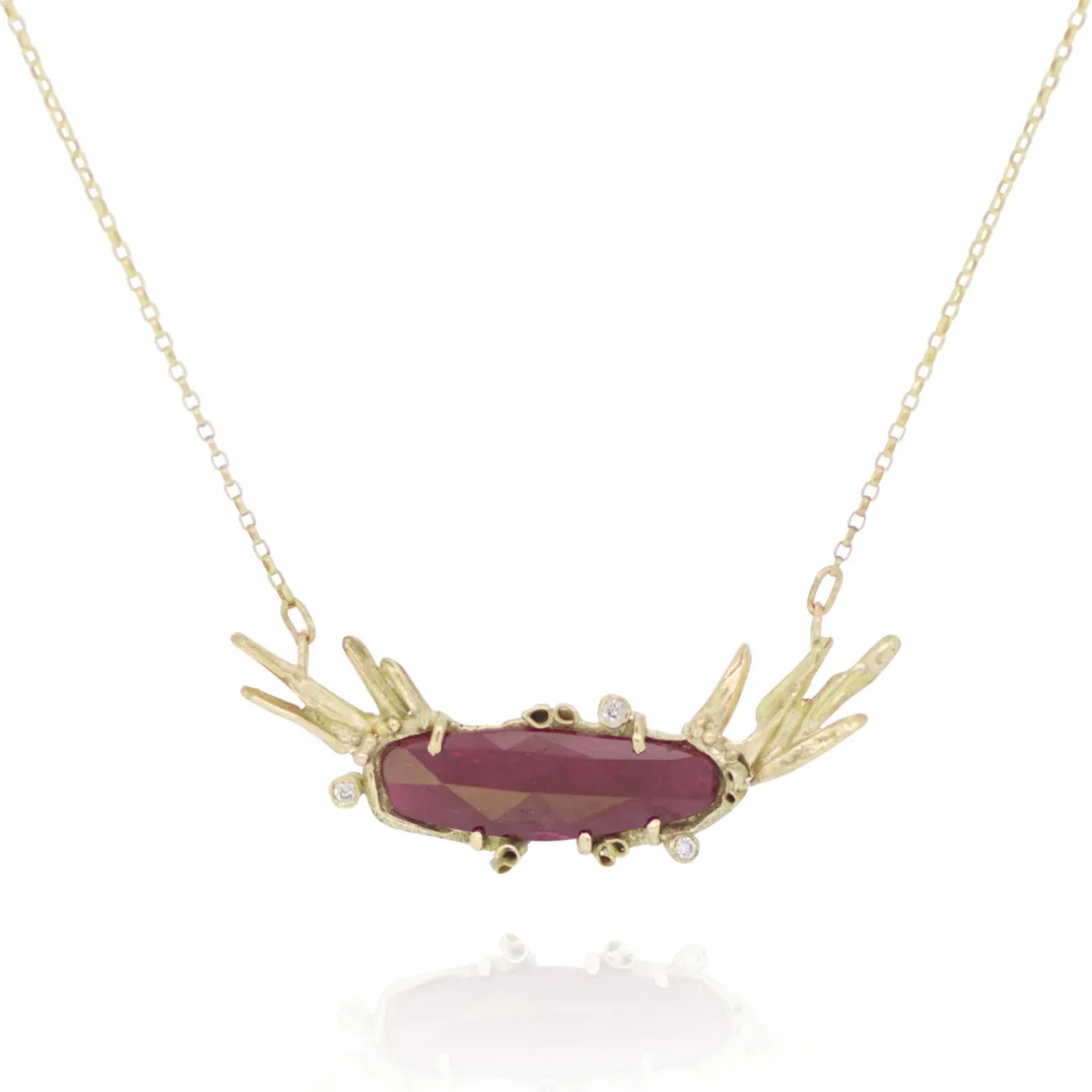 Tomfoolery One-Of-A-Kind Winged Ruby Necklace Outlet