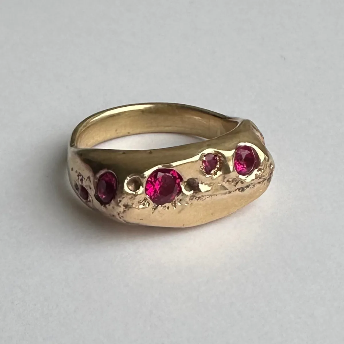 Tomfoolery One-Of-A-Kind Xand Ruby Signet Ring New