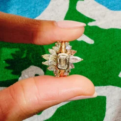 Tomfoolery One-Of-A-Kind Yellow Diamond Tiara Ring Sale